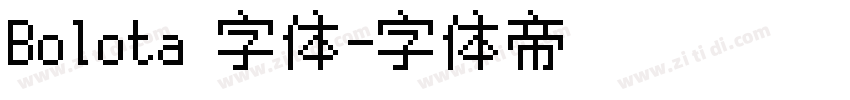 Bolota 字体字体转换